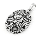 Sterling Silver Powerful Flower Pendant