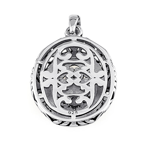 Sterling Silver Powerful Flower Pendant