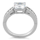 Sterling Silver Princess Cut CZ Ring