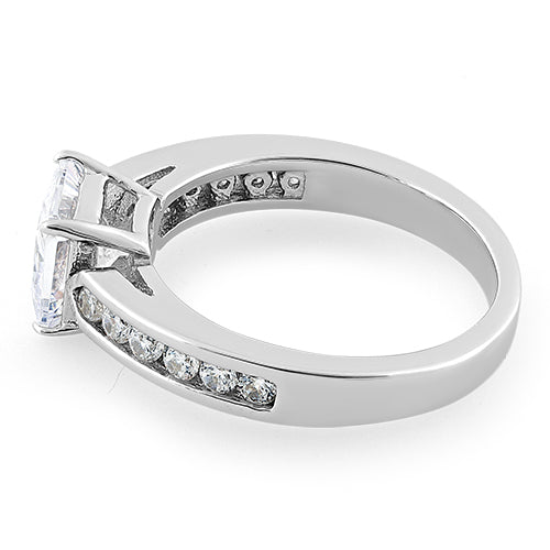 Sterling Silver Princess Cut CZ Ring