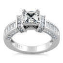 Sterling Silver Princess Cut CZ Ring