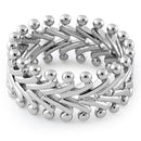 Sterling Silver Protruding Eternity Ring
