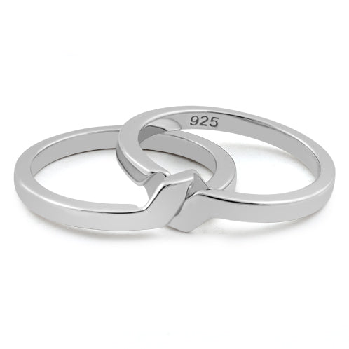 Sterling Silver Puzzle Band Ring