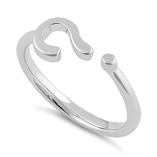 Sterling Silver Question Mark Ring