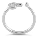Sterling Silver Question Mark Ring