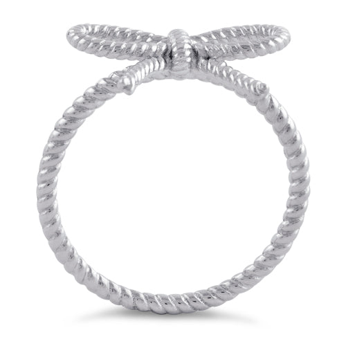 Sterling Silver Ribbon String Ring