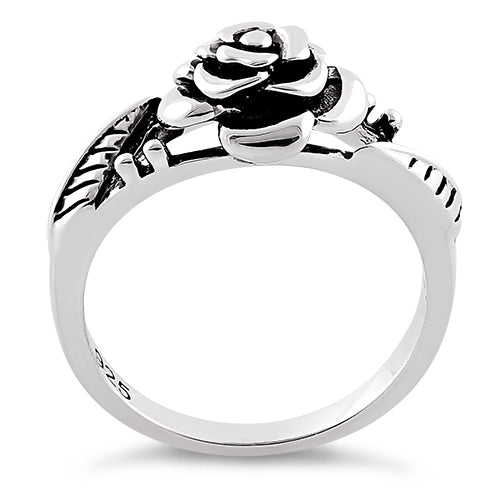 Sterling Silver Rose Ring