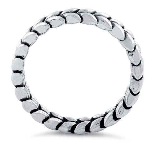 Sterling Silver Scales Eternity Ring