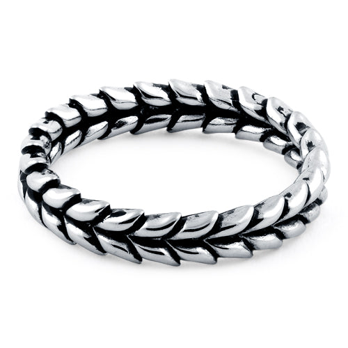 Sterling Silver Scales Eternity Ring
