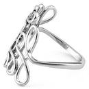 Sterling Silver Scribble Abstract Ring