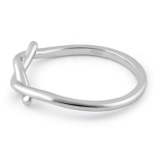 Sterling Silver Semi Knot Ring