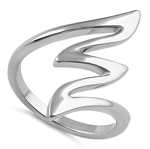 Sterling Silver Serpentine Pattern Ring