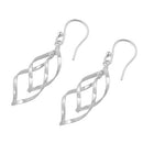 Sterling Silver Simple Dangle Hook Earrings