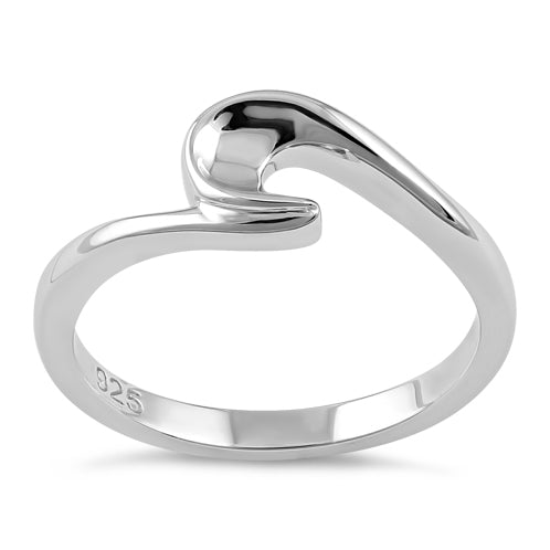 Sterling Silver Small Wave Ring