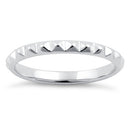 Sterling Silver Stackable Clock Gear Eternity Ring