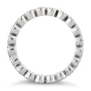 Sterling Silver Stackable Eternity Marcasite Ring