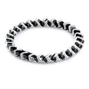 Sterling Silver Stackable Revolving Cube Eternity Ring