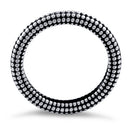 Sterling Silver Stackable Tiny Pebbles Eternity Ring