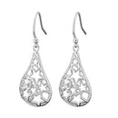 Sterling Silver Star Hook Earrings