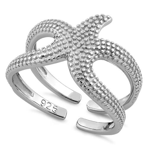 Sterling Silver Starfish Ring