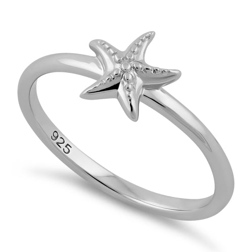 Sterling Silver Starfish Ring