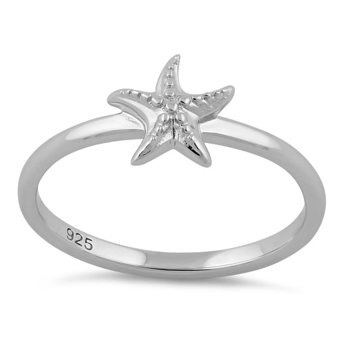 Sterling Silver Starfish Ring