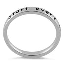 Sterling Silver "Start every day with a smile" Ring