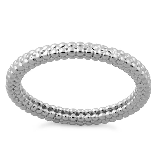 Sterling Silver Stencil Pattern Stacklable Ring