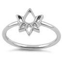 Sterling Silver Lotus Ring