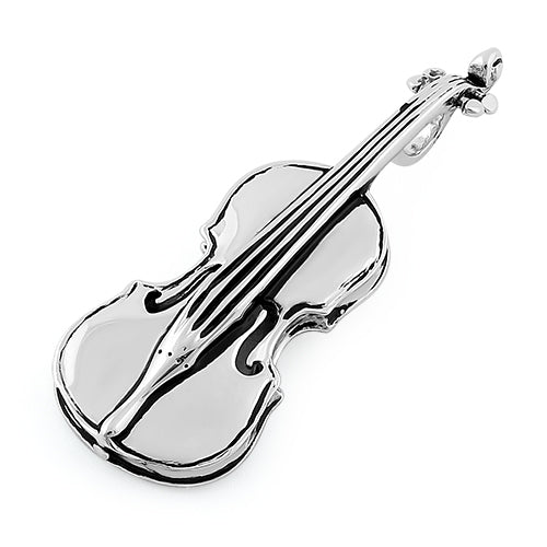 Sterling Silver String Instrument Pendant
