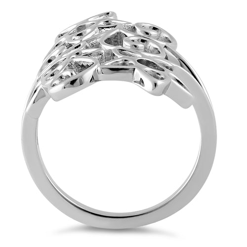 Sterling Silver Summer Flowers Ring