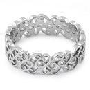 Sterling Silver Swirl Pattern Band Ring
