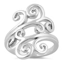 Sterling Silver Swirls Ring