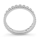 Sterling Silver Thin Elegant CZ Ring