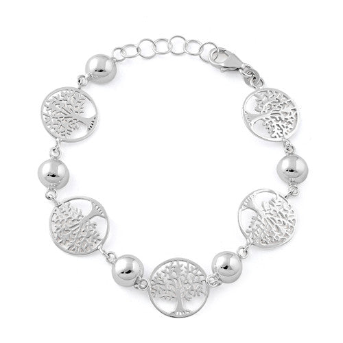 Sterling Silver Tree of Life Bracelet