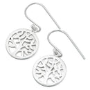 Sterling Silver Tree of Life Hook Earrings