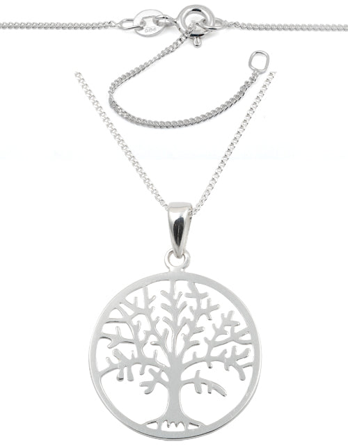 Sterling Silver Tree of Life 16" Necklace