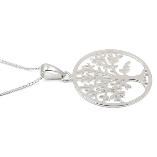 Sterling Silver Tree of Life 16" Necklace