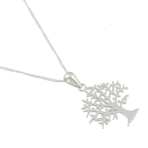 Sterling Silver Tree of Life 17" Necklace