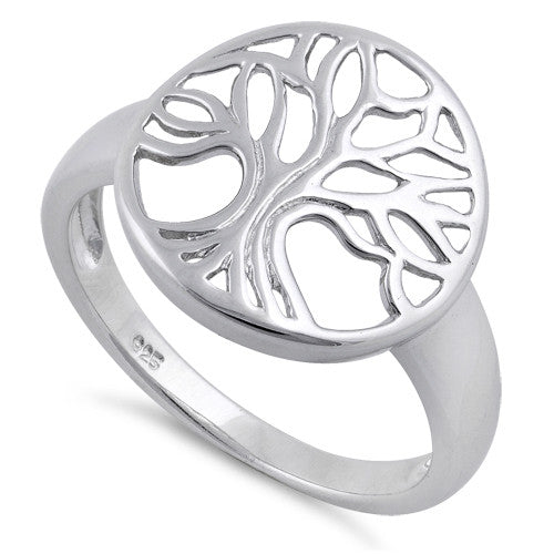 Sterling Silver Tree of Life  Ring
