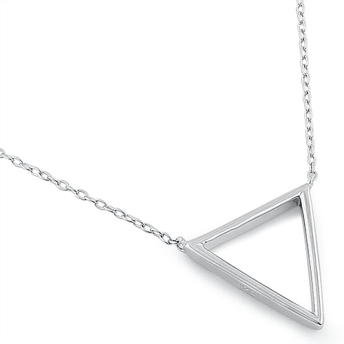 Sterling Silver Triangle Necklace