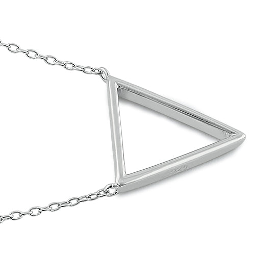 Sterling Silver Triangle Necklace