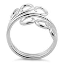 Sterling Silver Triple Twin Swirl Ring