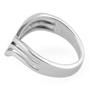 Sterling Silver Triple V Ring