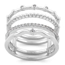 Sterling Silver Unique Multi-Style CZ Ring