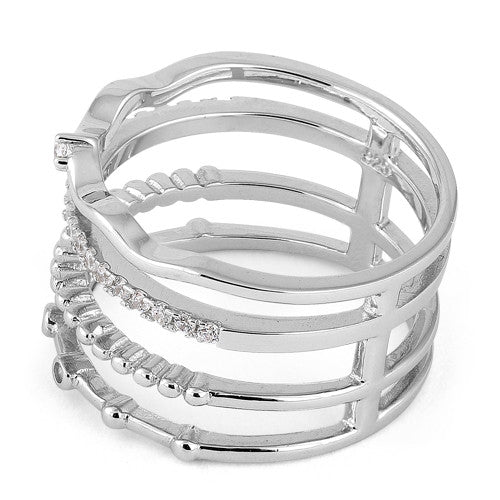 Sterling Silver Unique Multi-Style CZ Ring