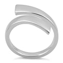 Sterling Silver Unique Wave Bar Ring