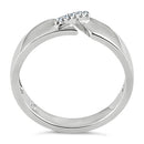 Sterling Silver Unity Clear CZ Ring