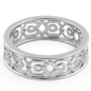 Sterling Silver Unqiue Patterns Ring