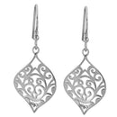 Sterling Silver Vine Hook Earrings